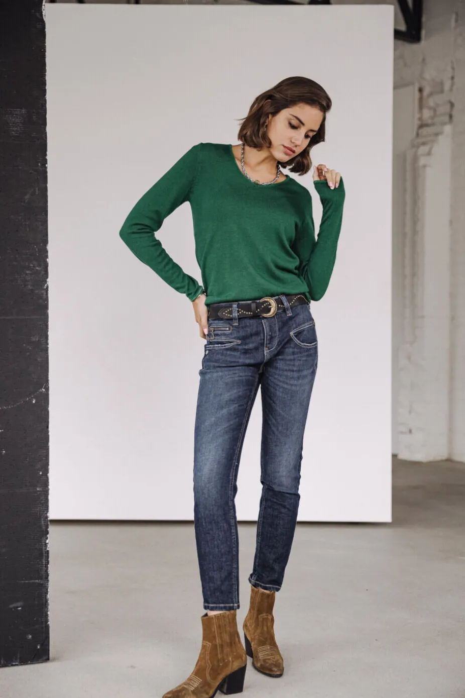 Freeman T. Porter Alexa High Waist Cropped SDM Sale