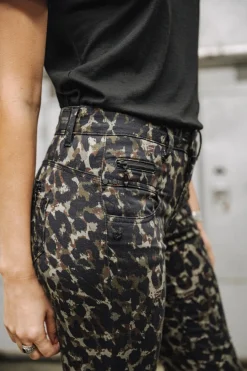 Freeman T. Porter Alexa High Waist Cropped Marsh Hot