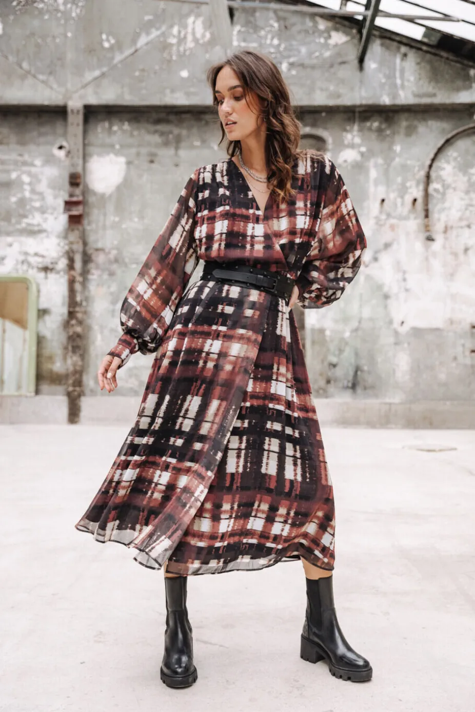 Freeman T. Porter Rosella Blurry Gingham New
